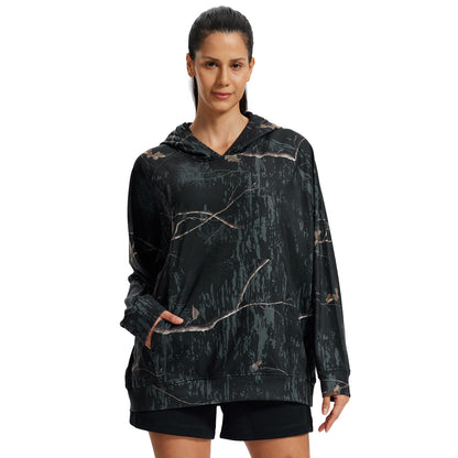 LOOGU Women's Camo Oversized Hoodies WD60