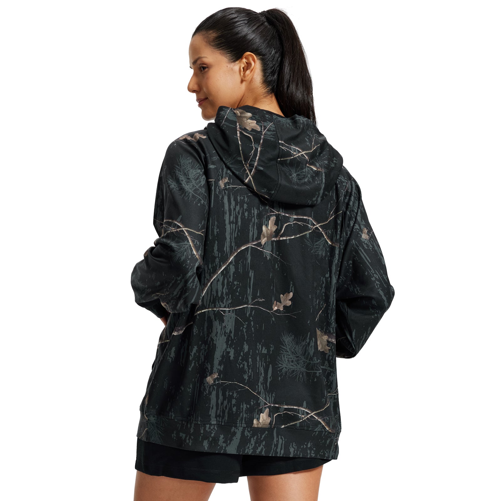 LOOGU Women's Camo Oversized Hoodies WD60