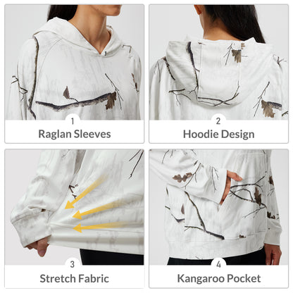 LOOGU Women's Camo Oversized Hoodies WD60