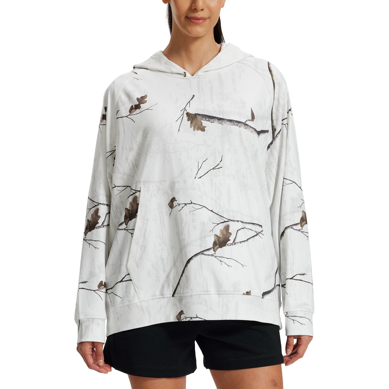 LOOGU Women's Camo Oversized Hoodies WD60