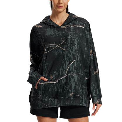 LOOGU Women's Camo Oversized Hoodies WD60