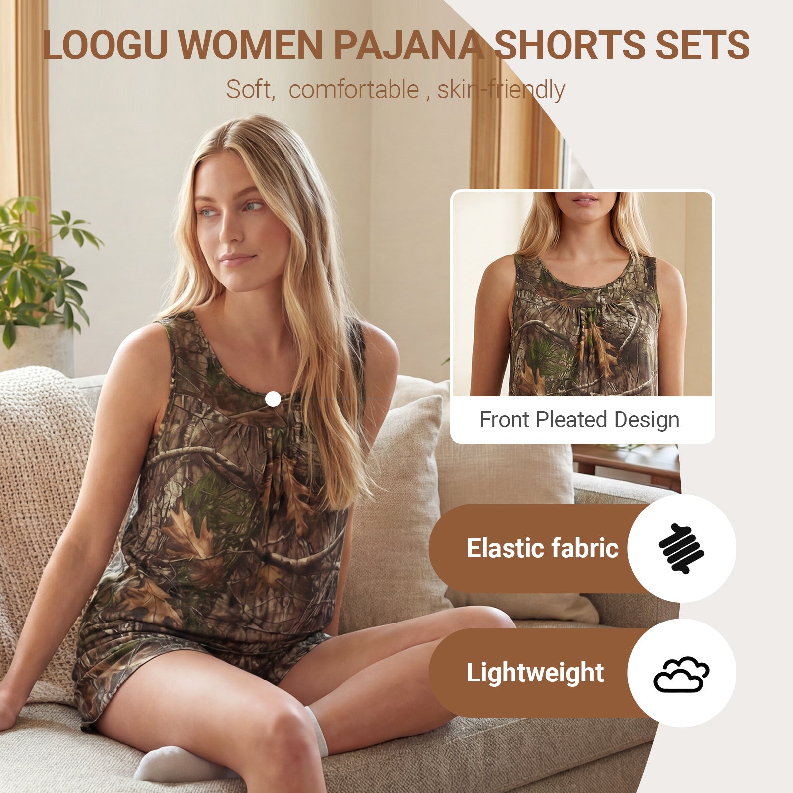 LOOGU Women's 2-Piece Pajama Set WL20