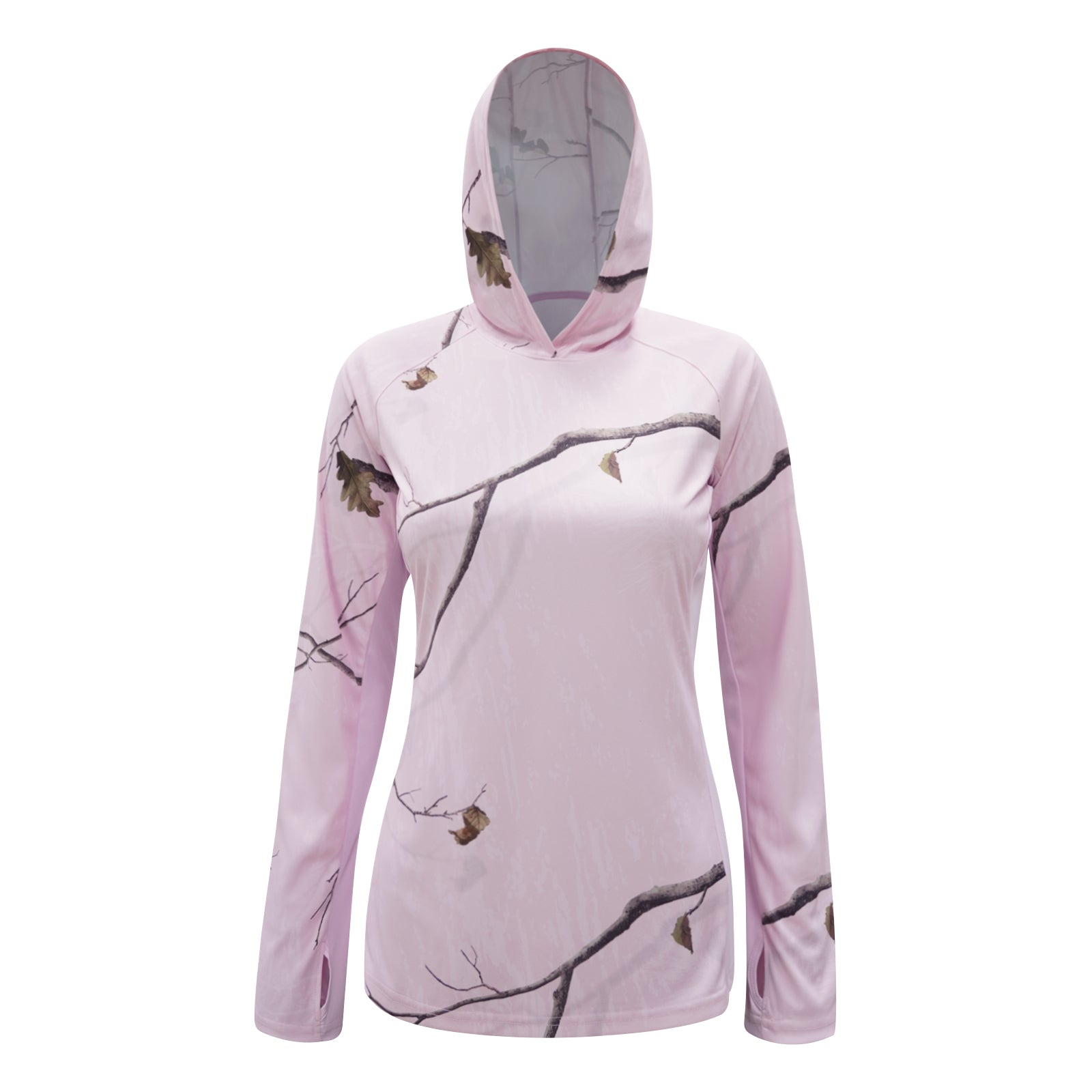LOOGU Women's UPF 50+ Hoodies Shirts Pink WT71