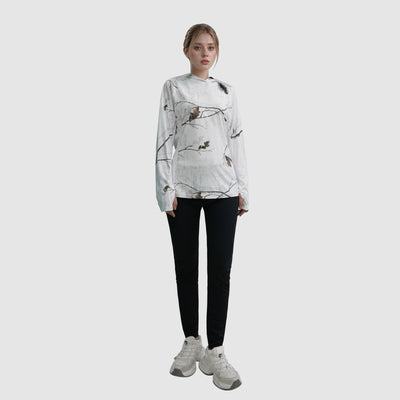 LOOGU Women's UPF 50+  Hoodies Shirts Snow White WT71