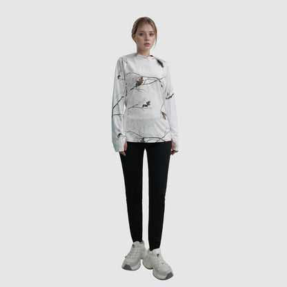 LOOGU Women's UPF 50+  Hoodies Shirts Snow White WT71