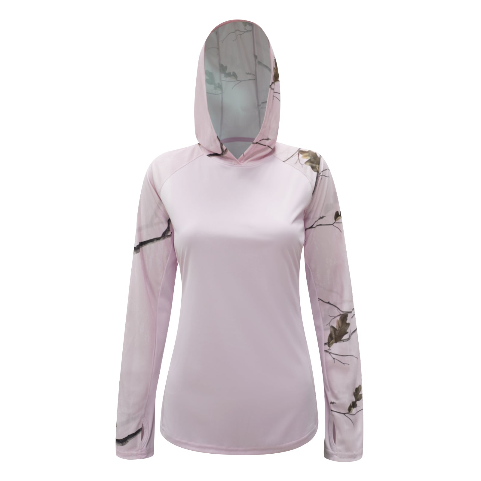LOOGU Women's UPF 50+ Hoodies Shirts Pink WT73