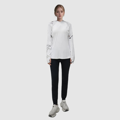 LOOGU Women's UPF 50+  Hoodies Shirts Snow WT73
