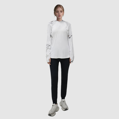 LOOGU Women's UPF 50+  Hoodies Shirts Snow WT73
