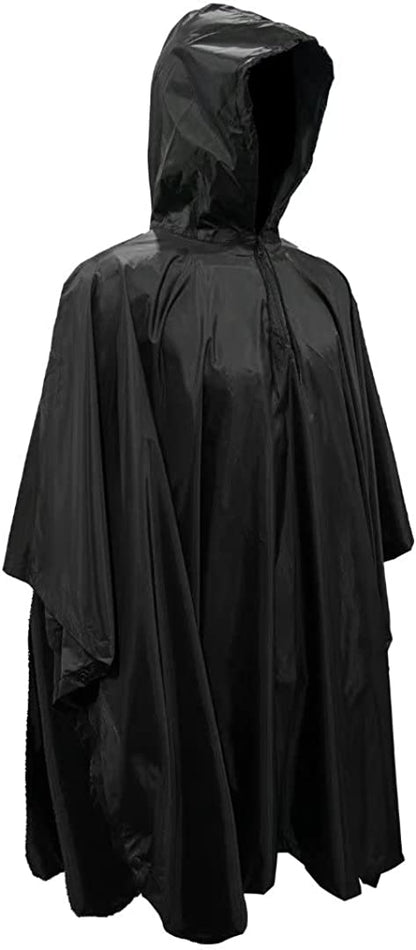 LOOGU Poncho de Pluie, Manteau de Pluie Camouflage imperméable, Feuille de Sol d'abri de Camouflage extérieur