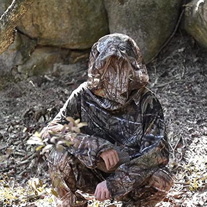 LOOGU Combinaisons anti-moustiques, pantalons anti-moustiques et veste à capuche – Maille ultra fine – pour la pêche, la randonnée, le camping et le jardinage 