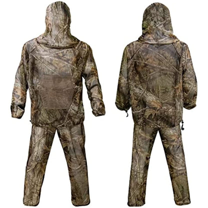 LOOGU Combinaisons anti-moustiques, pantalons anti-moustiques et veste à capuche – Maille ultra fine – pour la pêche, la randonnée, le camping et le jardinage…