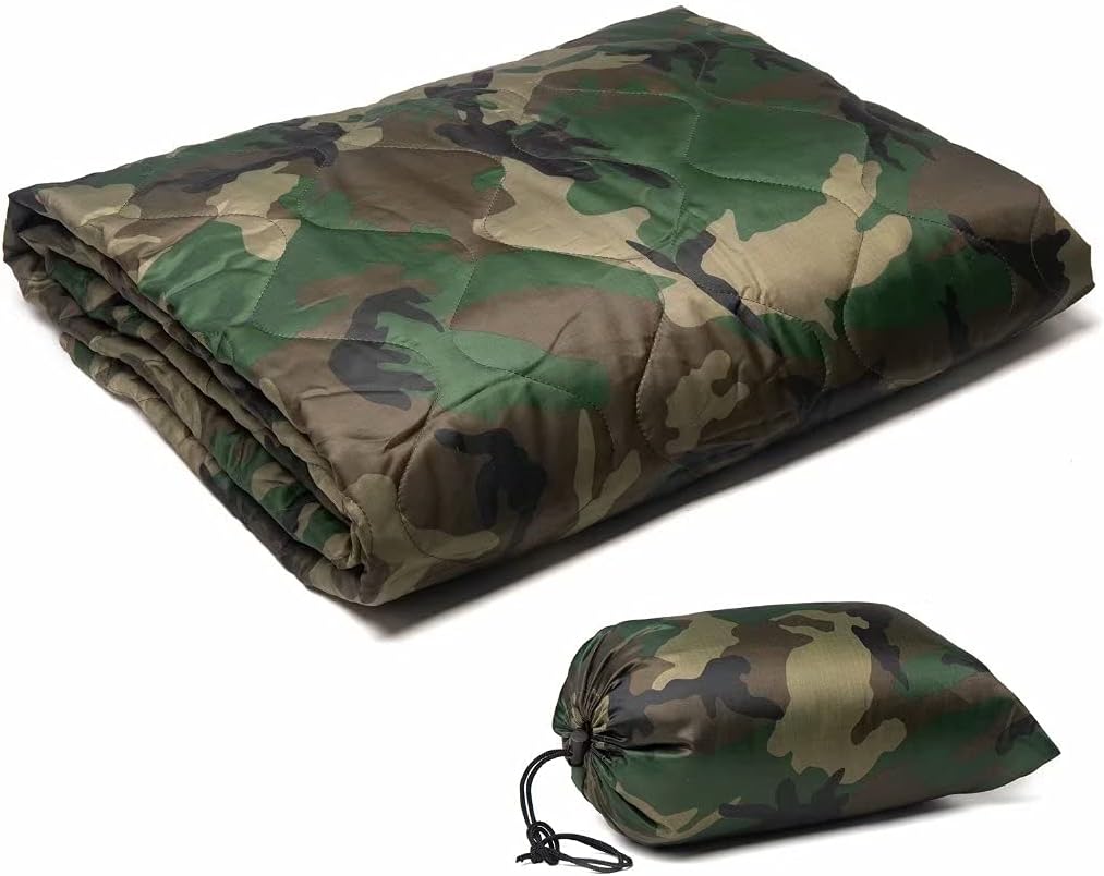 LOOGU – couverture camouflage Woobie imperméable, doublure de poncho pour le camping en plein air, la randonnée, la chasse, la survie, la randonnée, le pique-nique 