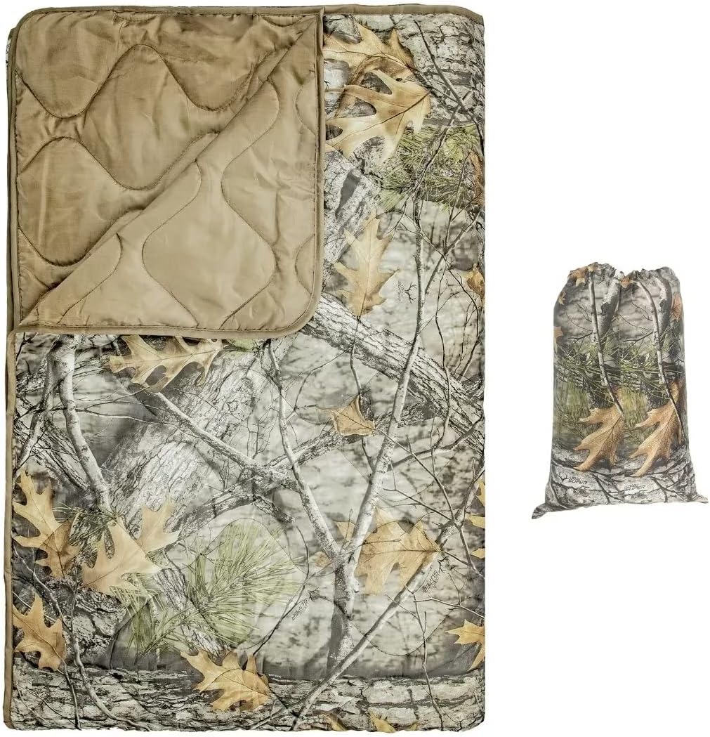 LOOGU – couverture camouflage Woobie imperméable, doublure de poncho pour le camping en plein air, la randonnée, la chasse, la survie, la randonnée, le pique-nique 