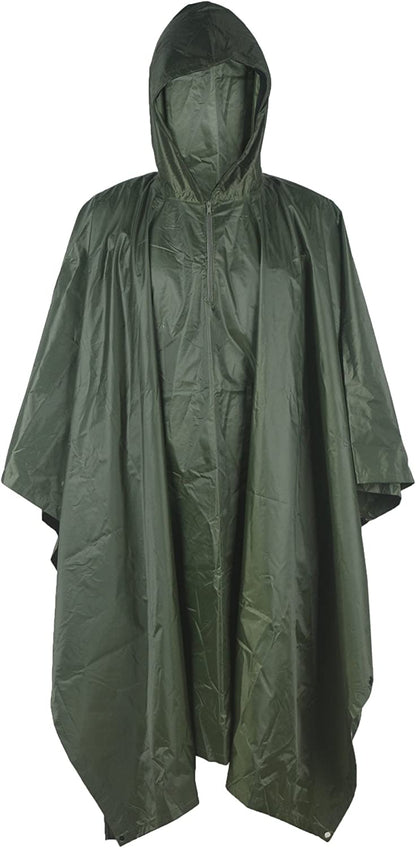 LOOGU Poncho de Pluie, Manteau de Pluie Camouflage imperméable, Feuille de Sol d'abri de Camouflage extérieur
