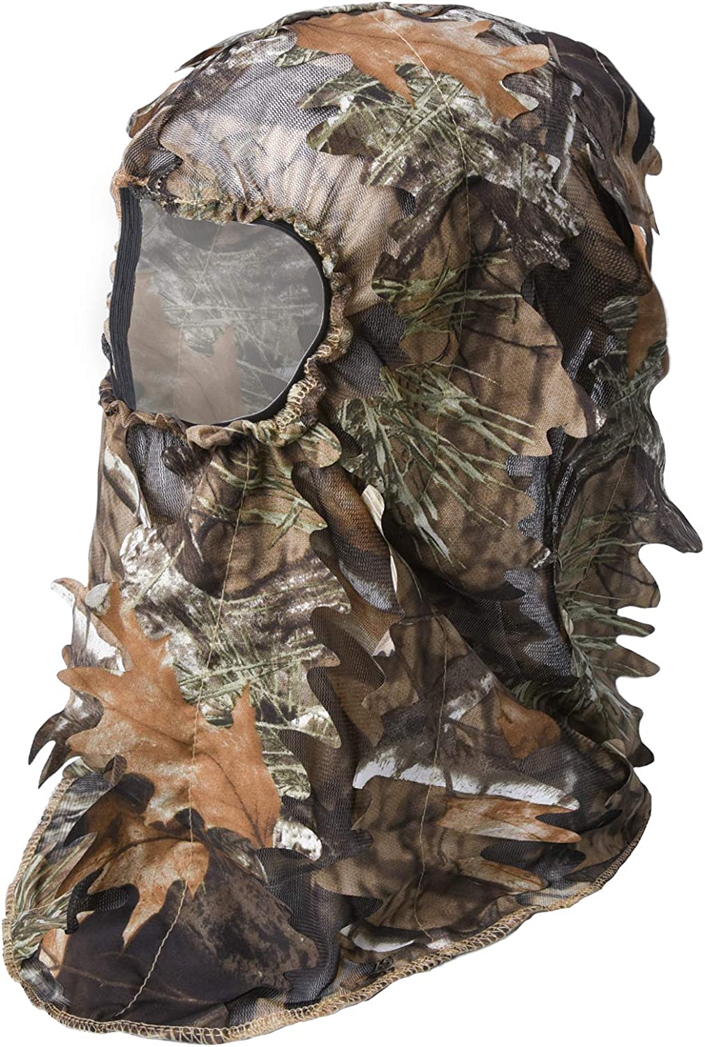 LOOGU Costume Ghillie de Chasse, Costume de Camouflage à Feuilles 3D Accessoires Militaires et de Tir Vêtements Tactiques pour Airsoft, Photographie de la Faune Halloween