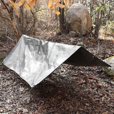 LOOGU Bâche imperméable robuste, couverture en poly multi-usage camouflage arbre bionique