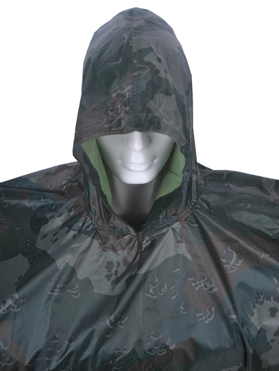 LOOGU Poncho de Pluie, Manteau de Pluie Camouflage imperméable, Feuille de Sol d'abri de Camouflage extérieur